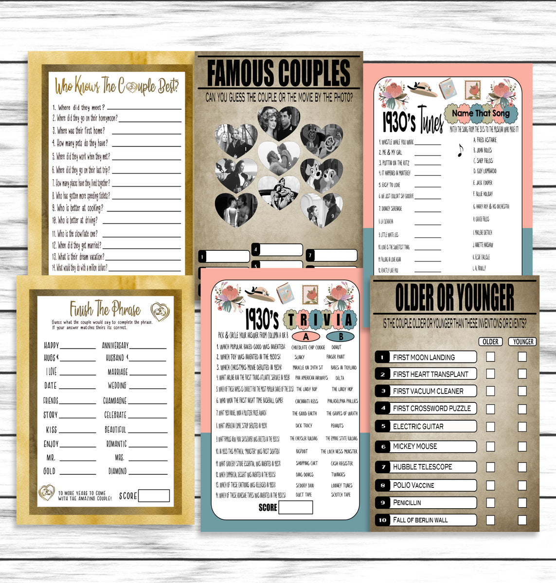 Anniversary Printable Party Games – Enjoymyprintables