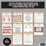 printable detective scavenger hunt games indoor birthday treasure hunt kids teens tweens