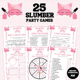 Planning the perfect slumber party just got a whole lot easier! This giant bundle of 25 printable sleepover games and activities is your secret weapon for a night filled with teen & tween laughter, secrets, and unforgettable memories. Say goodbye to boredom and hello to non-stop fun!
Designed for teens and tweens, this pack has everything from classic favorites like M.A.S.H. to modern challenges like a Selfie Race. It's the ultimate mix of nostalgia and new trends, ensuring every guest has a blast.