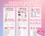 Printable Swiftie Fans Party Games Mega Bundle | Tween Teen Sleepover Birthday Eras Tour Taylor Concert Activities | Trivia Song Bingo Set