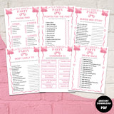 Planning the perfect slumber party just got a whole lot easier! This giant bundle of 25 printable sleepover games and activities is your secret weapon for a night filled with teen & tween laughter, secrets, and unforgettable memories. Say goodbye to boredom and hello to non-stop fun!
Designed for teens and tweens, this pack has everything from classic favorites like M.A.S.H. to modern challenges like a Selfie Race. It's the ultimate mix of nostalgia and new trends, ensuring every guest has a blast.
