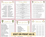 Printable Womens Ministry Games Bible Study Group Retreat Activities | Christian Games for Adults | Ladies Editable Fellowship Bundle