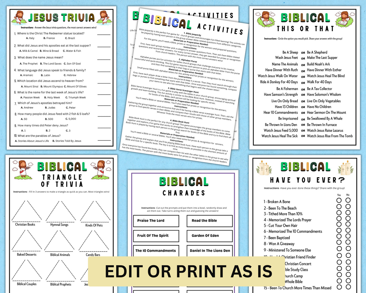 Bible Study Games Bundle | Editable Church Activities For Adults Kids – Enjoymyprintables bible-study-games-bundle-editable-church-activities-for-adults-kids-enjoymyprintables