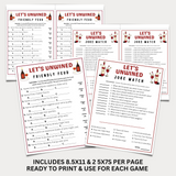 Editable Wine Tasting Party Games Bingo Scorecards & Tasting Guide | Printable Wine Themed Party Bundle | Winery Ideas