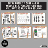 printable detective scavenger hunt games indoor birthday treasure hunt kids teens tweens
