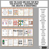 printable detective scavenger hunt games indoor birthday treasure hunt kids teens tweens