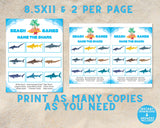 Printable Beach Games & Answers | Ocean Party Games For Kids And Adults | Summer Vacation DIY Shore Games Beach Day Family Ideas Activities
