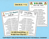 Bible Study Games Bundle | Editable Church Activities For Adults Kids | Printable Youth Group Ideas | Bible Feud Trivia | Christian Quizzes