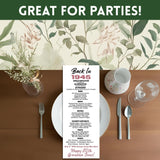 80th Birthday Printable Place Cards Games | Editable 80th Bday Party Decorations | Born In 1945 Table Cards Gifts For Her Him Back 1945 News
