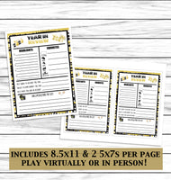 New Years Party Family 14 Game Set, Printable or Virtual Kids Adults Activity Bundle, Instant Download