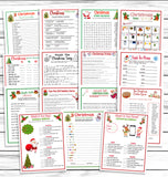 christmas family printable game activity set