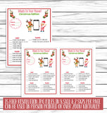 Christmas Party Family Game Set, Printable Kids Adults Activity Bundle, Instant Download