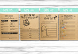 Rustic Baby Shower 15 Game Set For Virtual, Zoom, or In Person Baby Showers