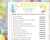 Printable Easter Candy Quiz Kids Or Adults Party Game