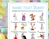 Printable Name That Bunny Kids Or Adults Easter Party Game