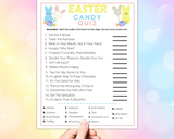 Printable Easter Candy Quiz Kids Or Adults Party Game