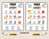 30th birthday printable price is right game
