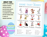 Printable Name That Bunny Kids Or Adults Easter Party Game