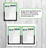 60th Birthday Party Games