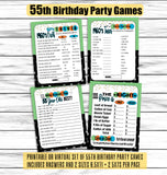 printable or virtual 55th birthday party games