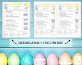 Printable Easter Candy Quiz Kids Or Adults Party Game
