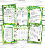 st patricks party printable or virtual kids games