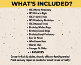 70th birthday printable party games for kids & adults