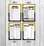 printable or virtual 45th birthday party games decor ideas