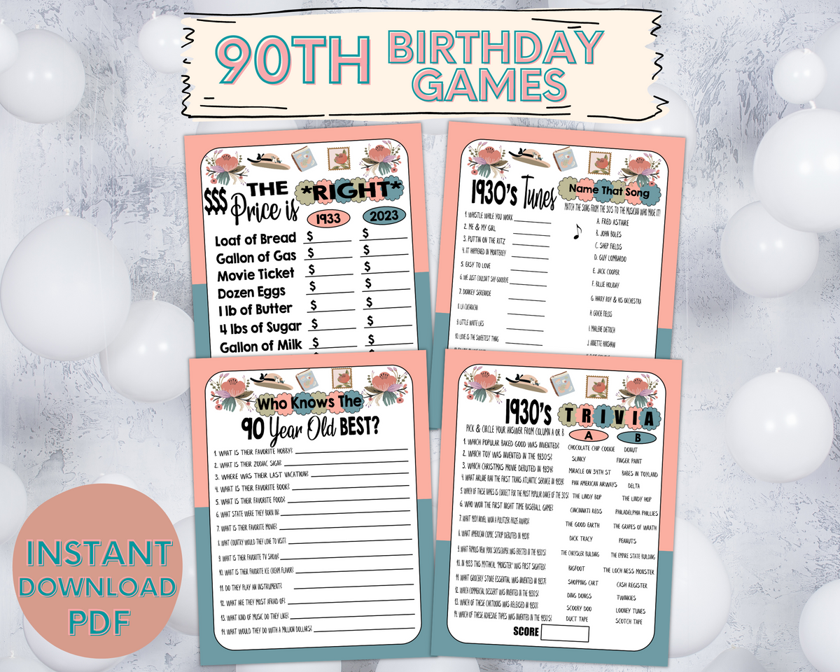 13th Birthday Trivia Game | Instant Download | Everything to do with the  number 13!