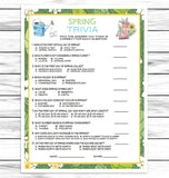 spring party trivia game printable or virtual