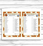 March Madness NCAA Matching Trivia  Party Game, College Basketball NCAA Game, Printable Or Virtual, Instant Download