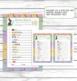 Easter Nursery Rhyme Baby Shower Game
