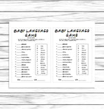 baby language game