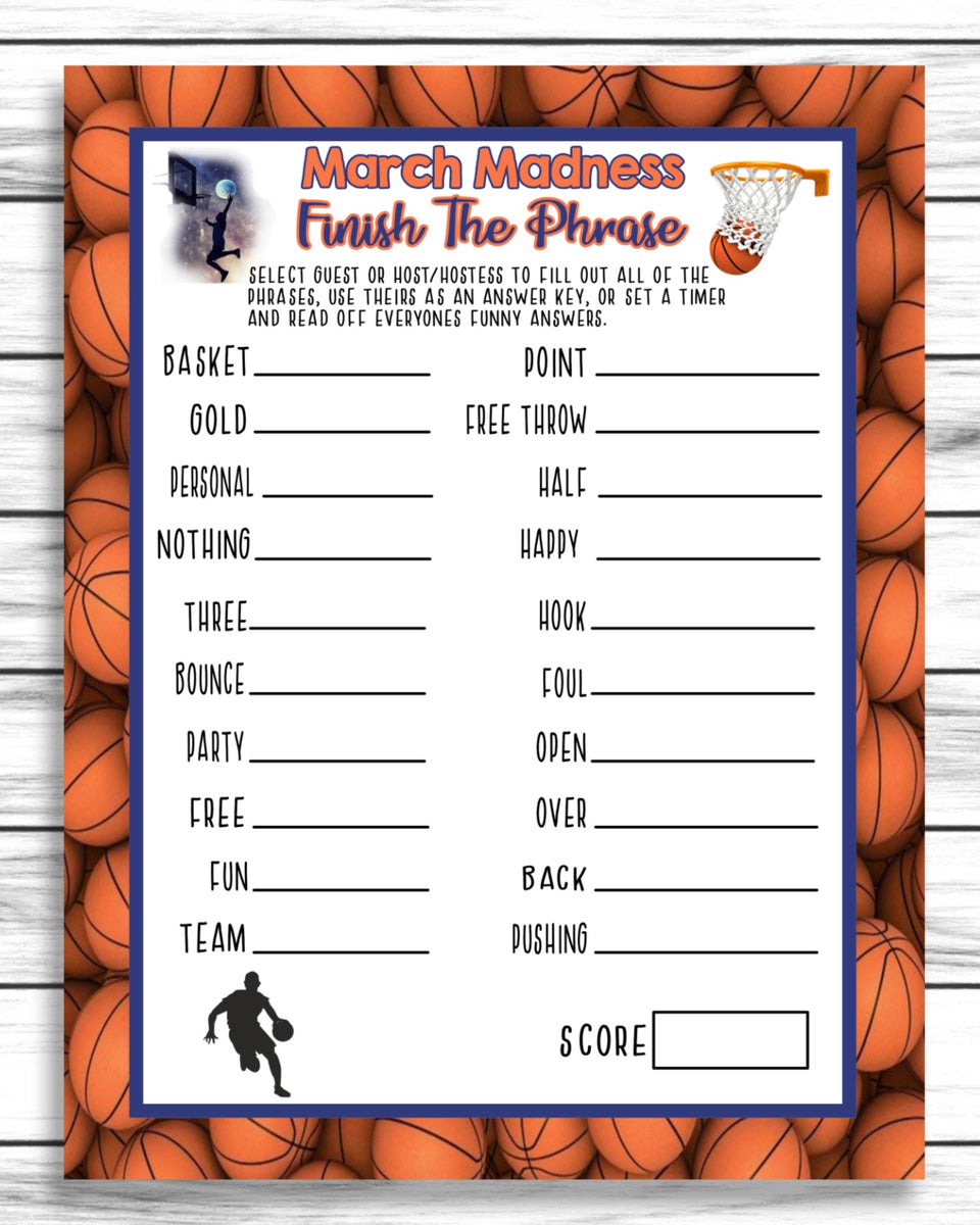 March Madness Final Four Party Word Game, College Basketball Party Gam – Enjoymyprintables march-madness-final-four-party-word-game-college-basketball-party-gam-enjoymyprintables