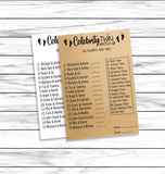 Twins Baby Shower Games Set, Twins Trivia, Celebrity Twins, Word Scramble, Printable Instant Download Games