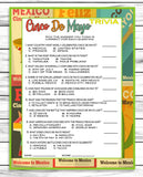 Cinco De Mayo Printable Trivia Game Instant Download