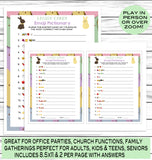 printable or virtual easter candy emoji pictionary game