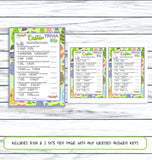 Printable Or Virtual Easter Trivia Game, Easter Party Decor, Easter Dinner Ideas, Instant Download