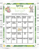 spring party game ice breaker find the guest bingo