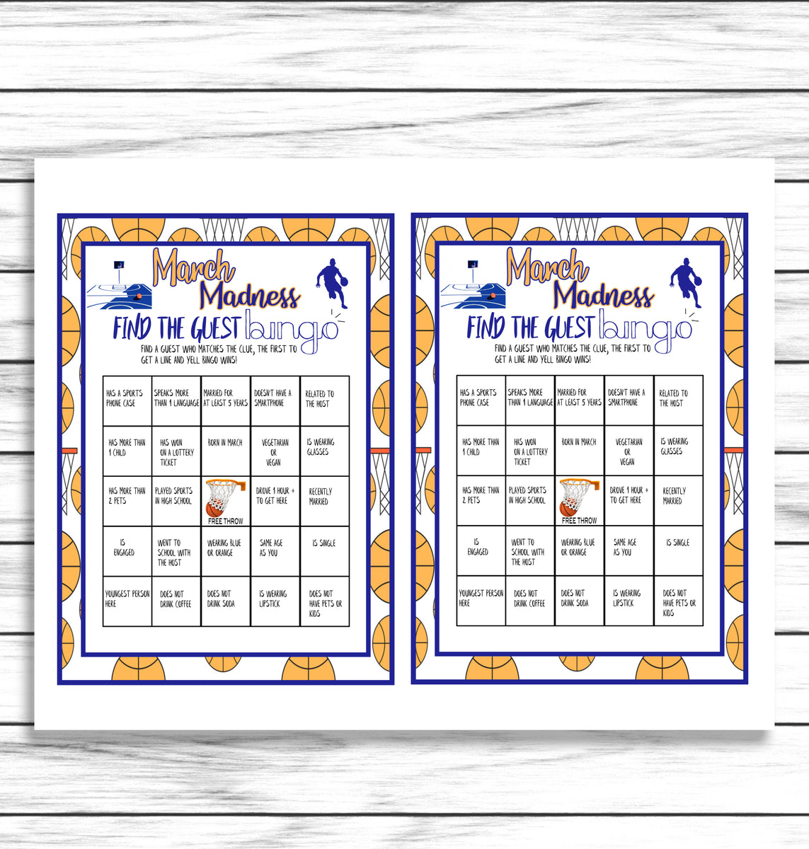 March Madness Predictions Game, NCAA Final Four Predictions Party Game –  Enjoymyprintables