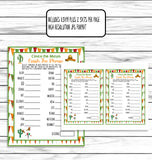 Cinco de Mayo Finish The Phrase Printable Instant Download Game