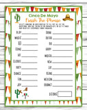Cinco de Mayo Finish The Phrase Printable Instant Download Game