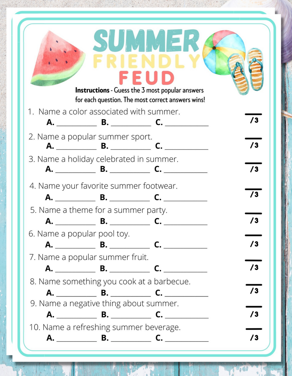 Printable Or Virtual Super Bowl Trivia Party Game, Kids Adults