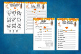 Autumn Baby Shower Games, Woodland Games Pack for Baby Shower, Fall Shower Bundle, Printable, Baby Shower Games