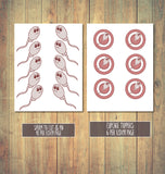 Baby Shower Pin the Sperm game, Baby shower games, Pin The Game, Baby Shower Pin Game, Fertilize The Egg, Download,Printable,Cupcake Toppers