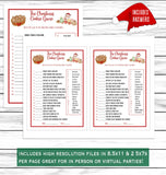 Christmas Cookie Trivia Game, Printable Or Virtual Holiday Party Game For Kids & Adults, Classroom Office Party Activity, Fun Xmas Game