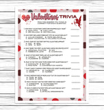 Valentines Day Trivia Game, Virtual Or Printable V-Day Costume Party Game, Valentine Facts Quiz For Kids Or Adults, Fun Activity