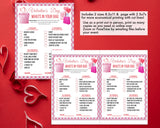 Valentines Whats In Your Purse Bag Game -Classroom Office Valentines Day Party Game For Kids & Adults -Printable Or Virtual Instant Download