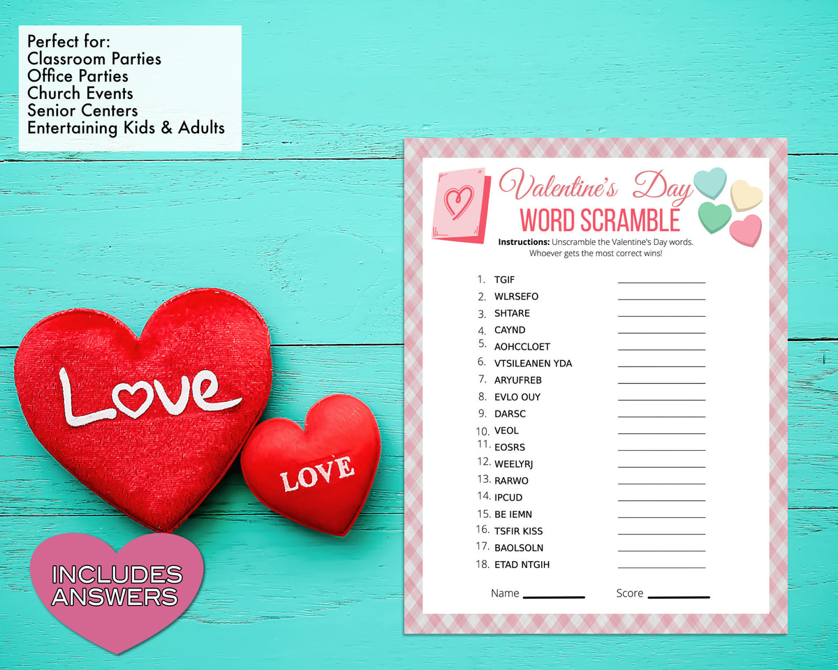 Valentines Day Word Scramble Game -Classroom Office Valentines Day Par – Enjoymyprintables valentines-day-word-scramble-game-classroom-office-valentines-day-par-enjoymyprintables