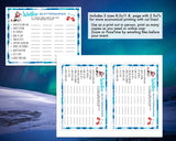 Winter Scattergories Word Party Game, For Adults Kids, Classroom, Office, Winter Party Printable Virtual Game, Family Reunion, Instant